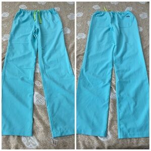 Figs Men's Pisco Basic Scrub Pants Fresh Aqua 1714 Size Small Tall